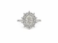 Ring Fabio Collection Woman in White Gold Diamante 278600